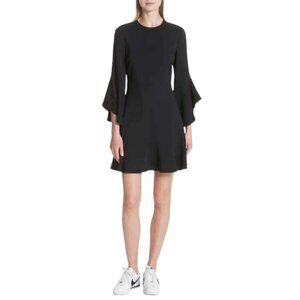 ALC Cassidy Black Dress With Bell Sleeves